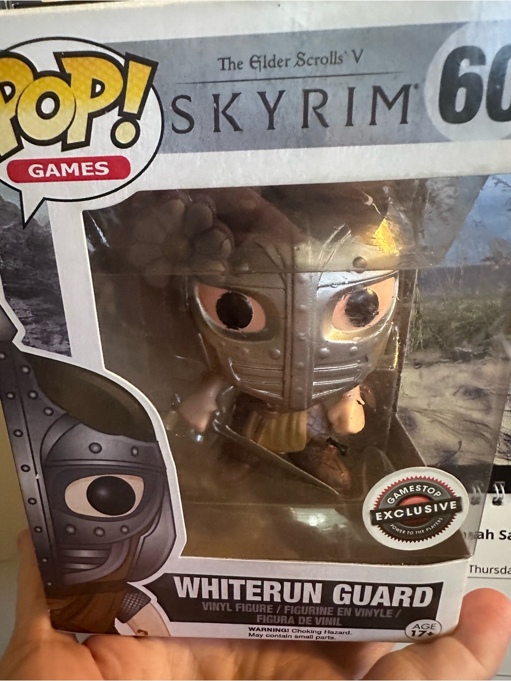 NWT Funko Pop! Skyrim Whiterun Guard -#60